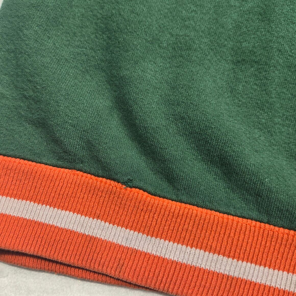 Team Edition Apparel Miami Hurricanes Embroidered Logo Vintage Crew Neck - Picture 10 of 10